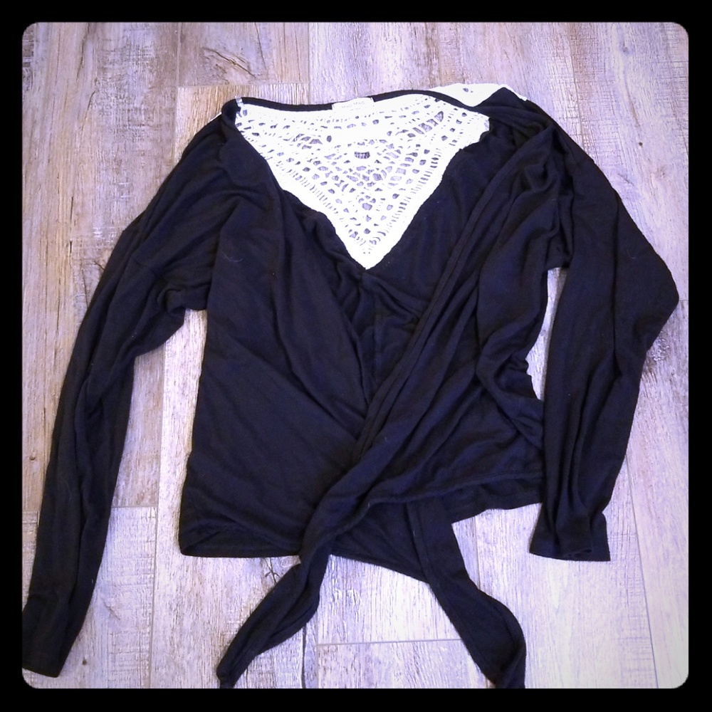Ming Ming | Black Cardigan | Size Small